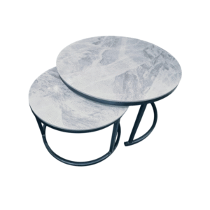 Luxury Marble Top Nesting Coffee Table Set