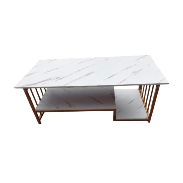 Rectangular White Marble Coffee Table