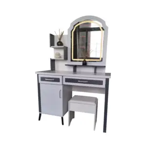 Executive Large Dressing Table – Sliding Mirror, Storage Drawers