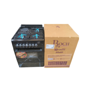 Roch 50 by 55 Standing Cooker – 3 Gas Burners, 1 Electric Plate & Oven
