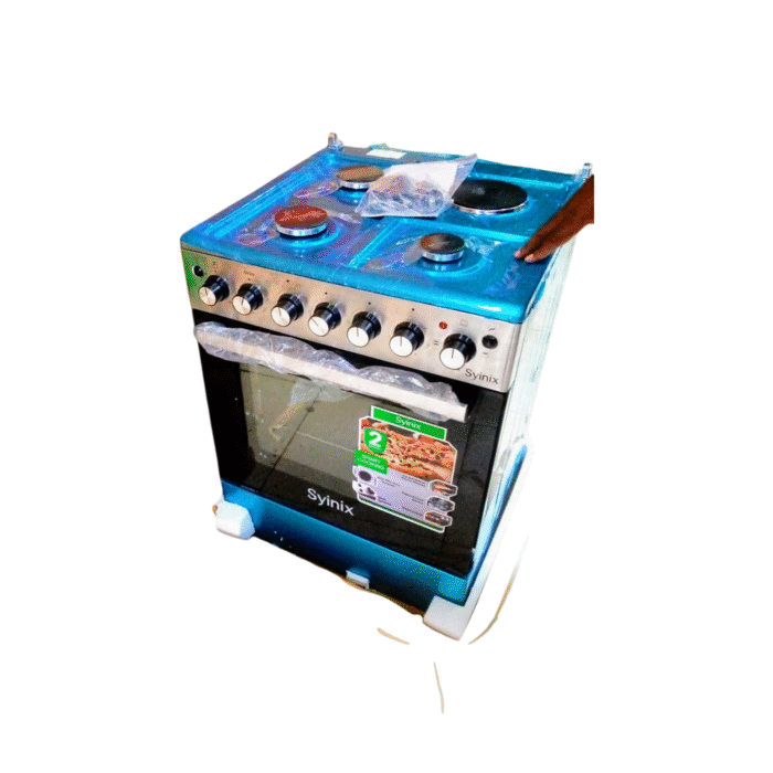 Syinix 60x60 3+1 Gas Cooker with Electric Oven
